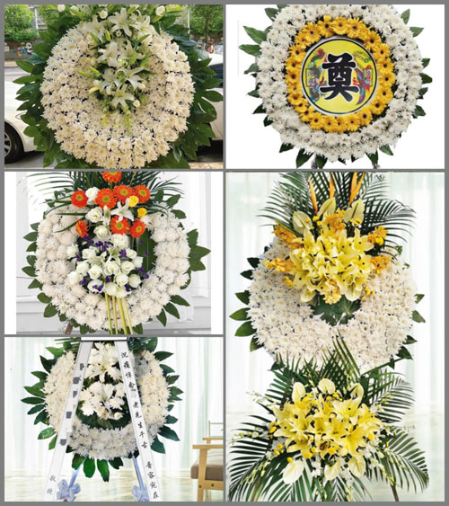 广东揭阳市普宁市梅林镇青潭村花圈速递