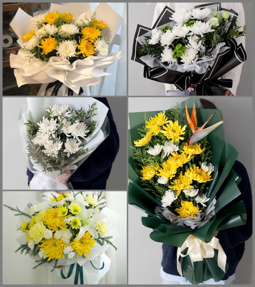 广东揭阳市普宁市梅林镇青潭村白事花束代送